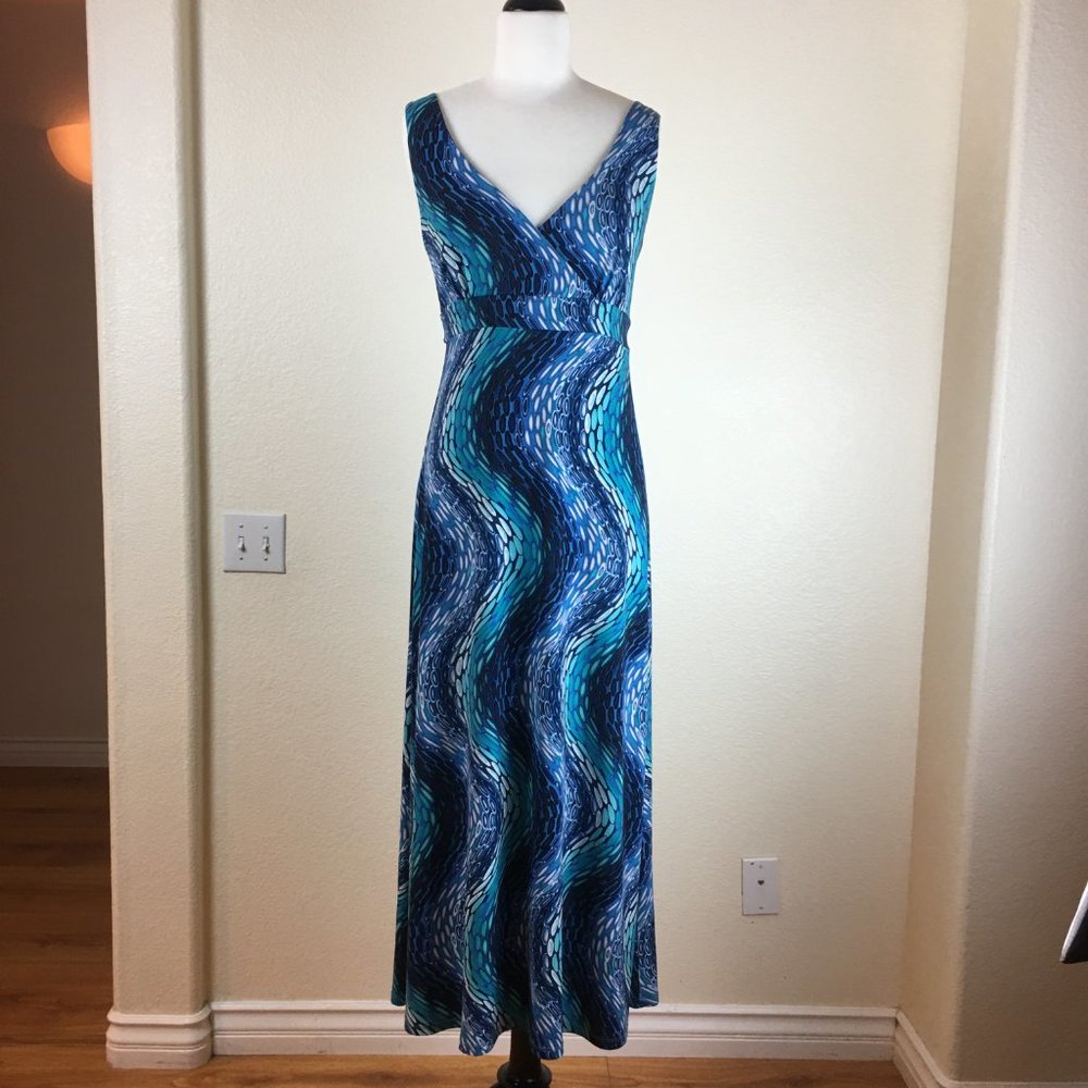 Linea Domani Blue Maxi Dress
